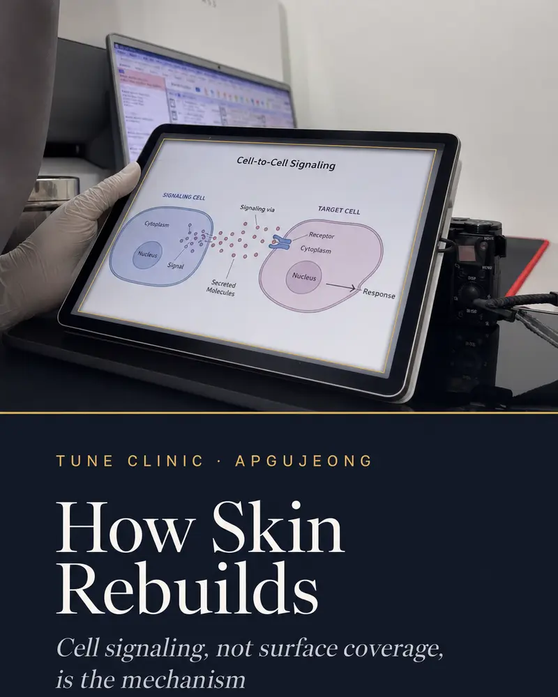 How Skin Rebuilds — Cell signaling, not surface coverage, is the mechanism
