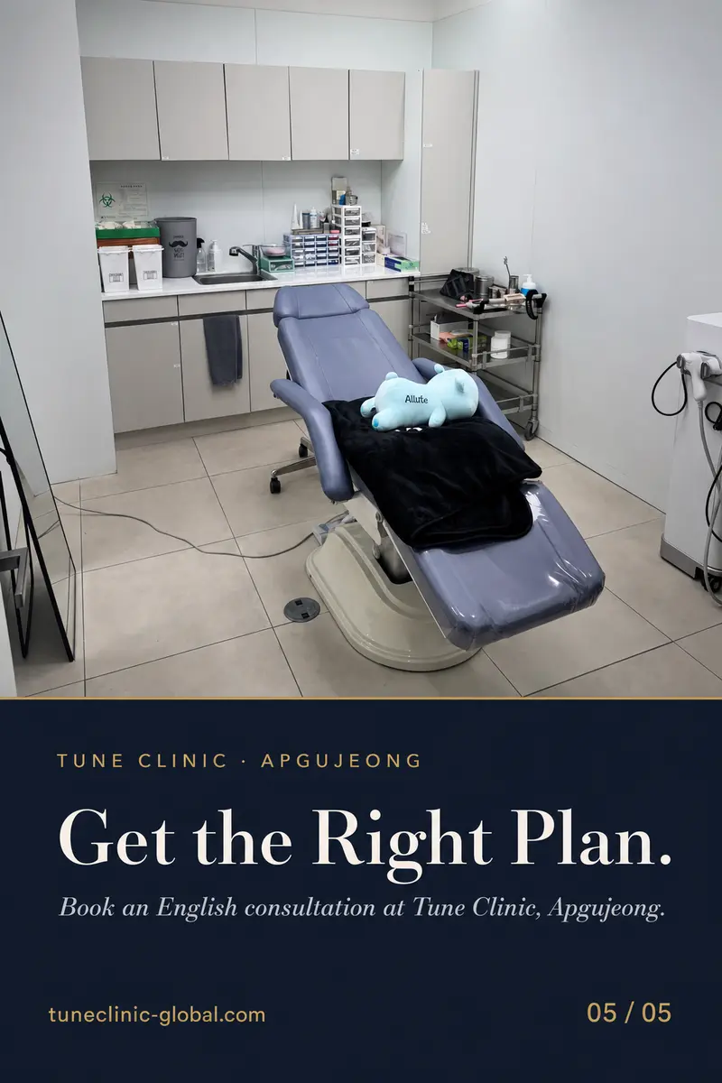 Get the Right Plan. — Book an English consultation at Tune Clinic, Apgujeong.