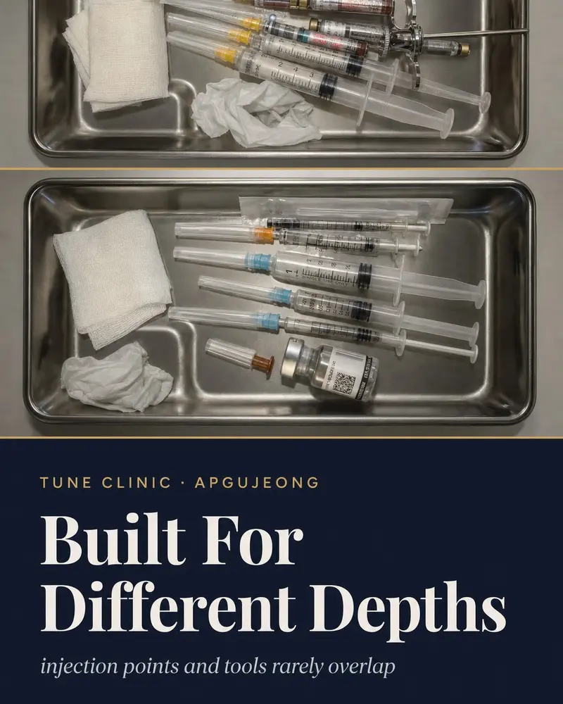 Built For Different Depths — injection points and tools rarely overlap