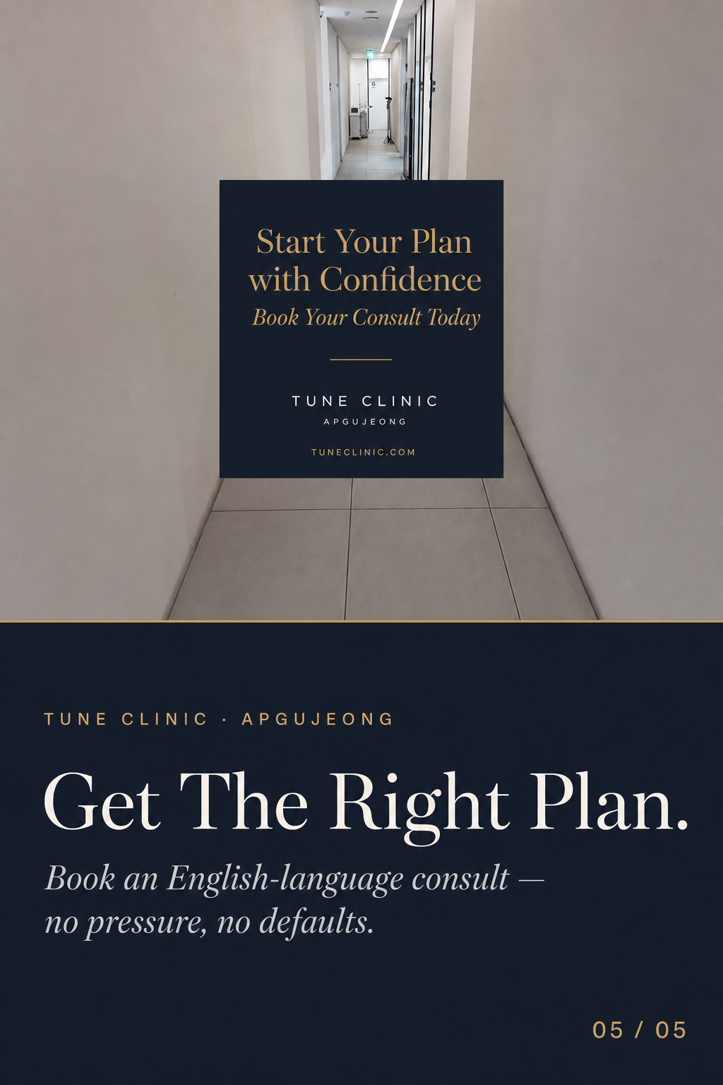 Get The Right Plan. — Book an English-language consult — no pressure, no defaults.