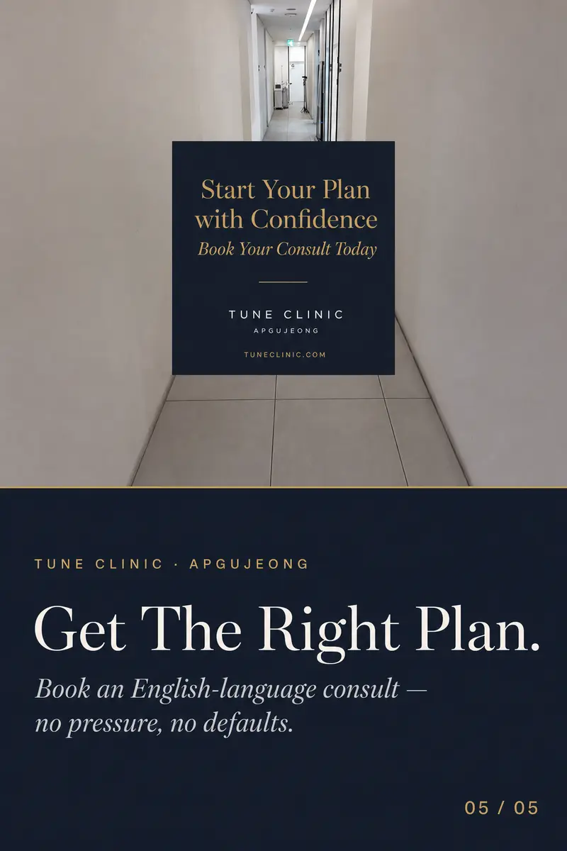 Get The Right Plan. — Book an English-language consult — no pressure, no defaults.