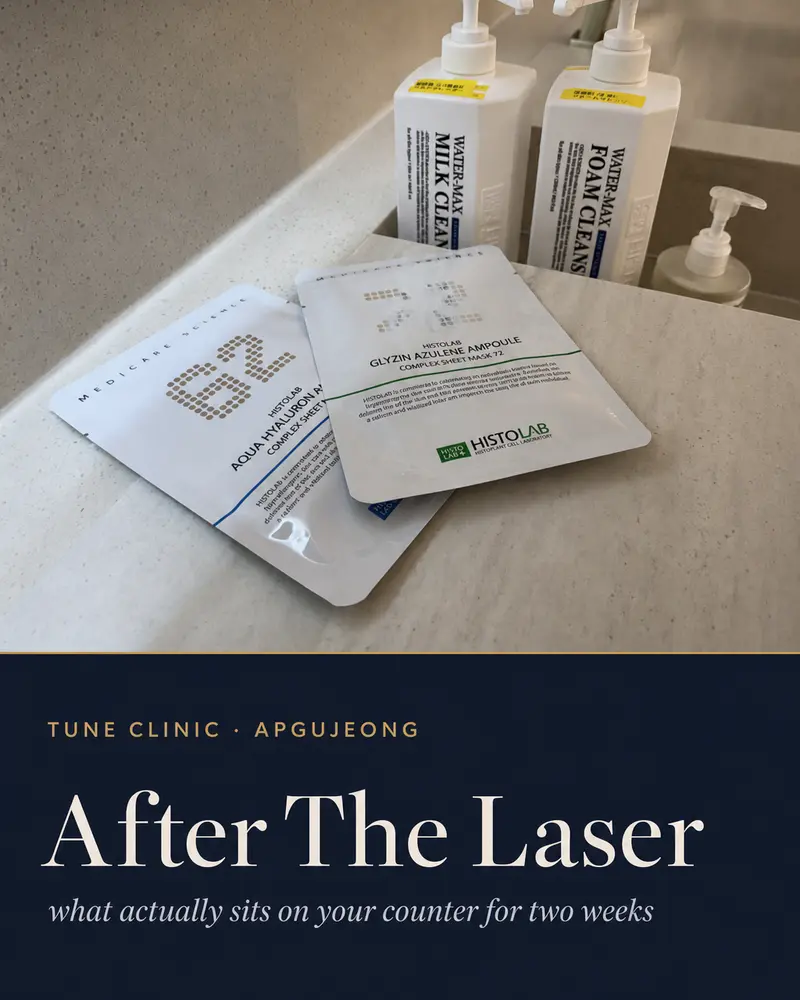 After The Laser — what actually sits on your counter for two weeks