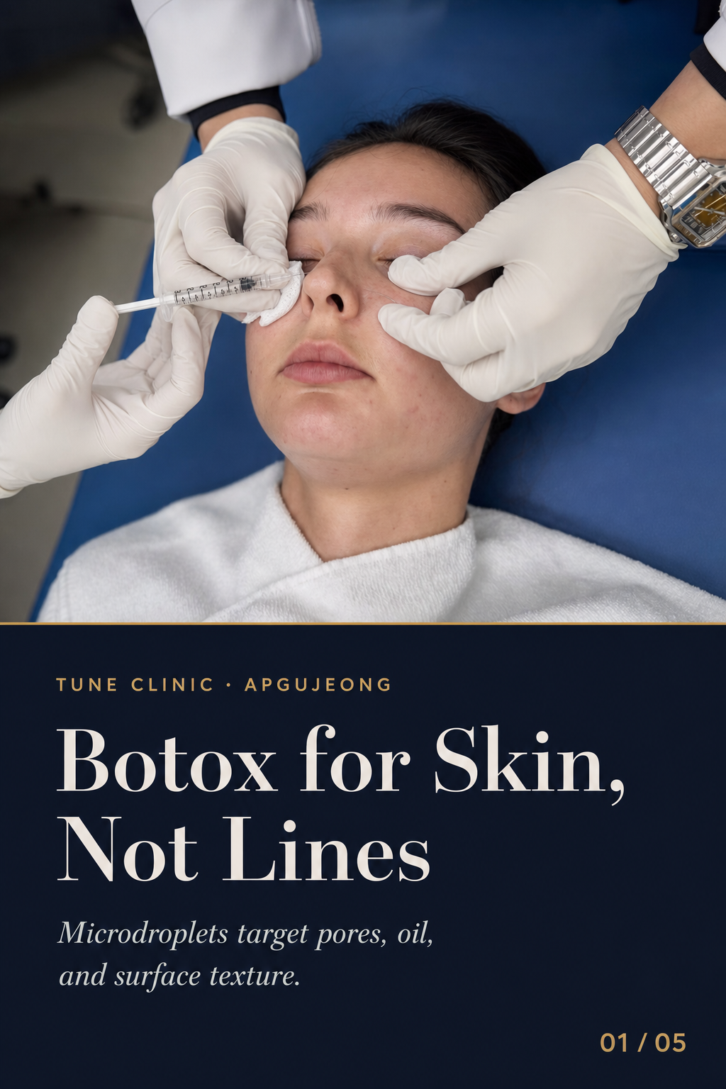 Botox for Skin, Not Lines — Microdroplets target pores, oil, and surface texture.