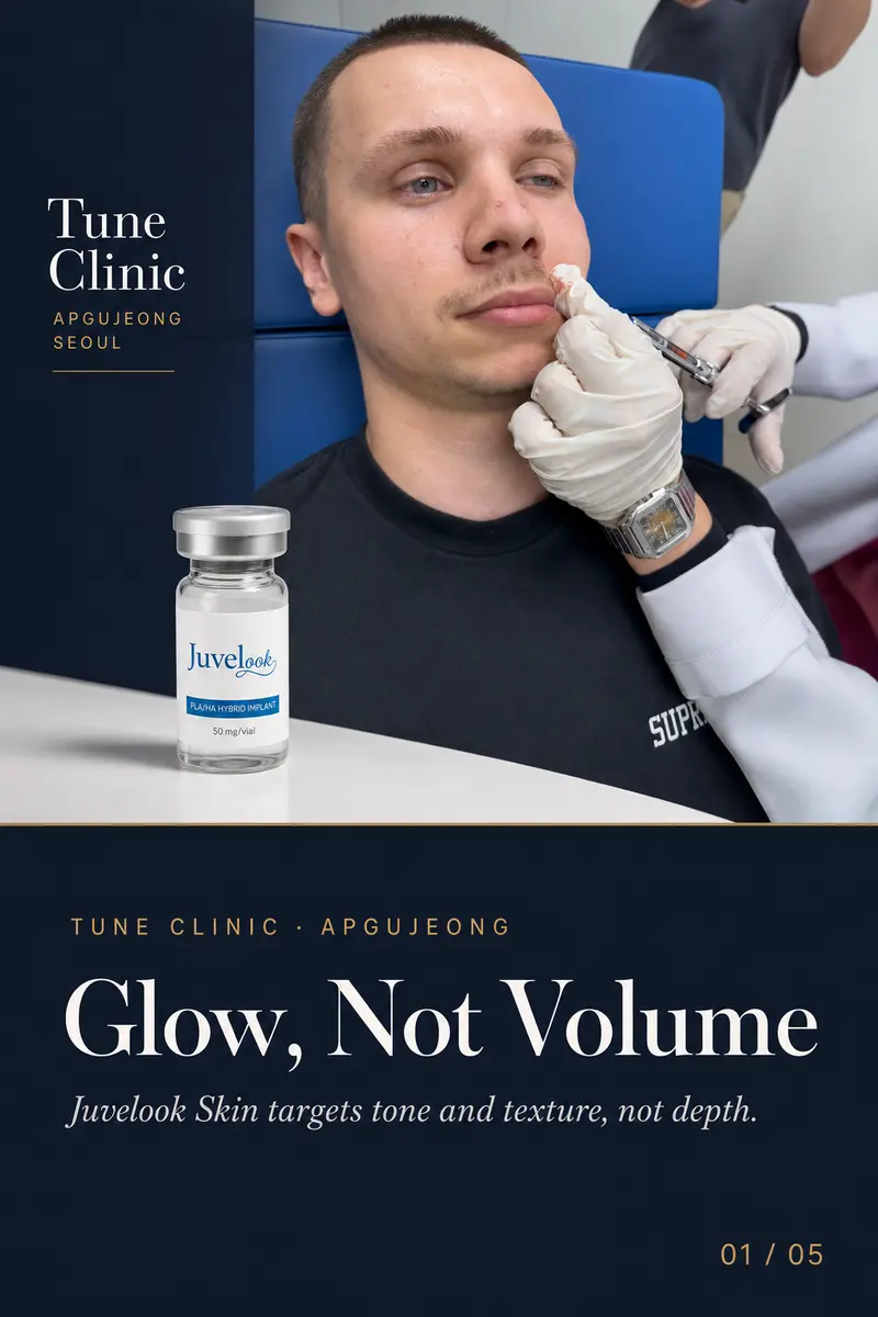 Glow, Not Volume — Juvelook Skin targets tone and texture, not depth.