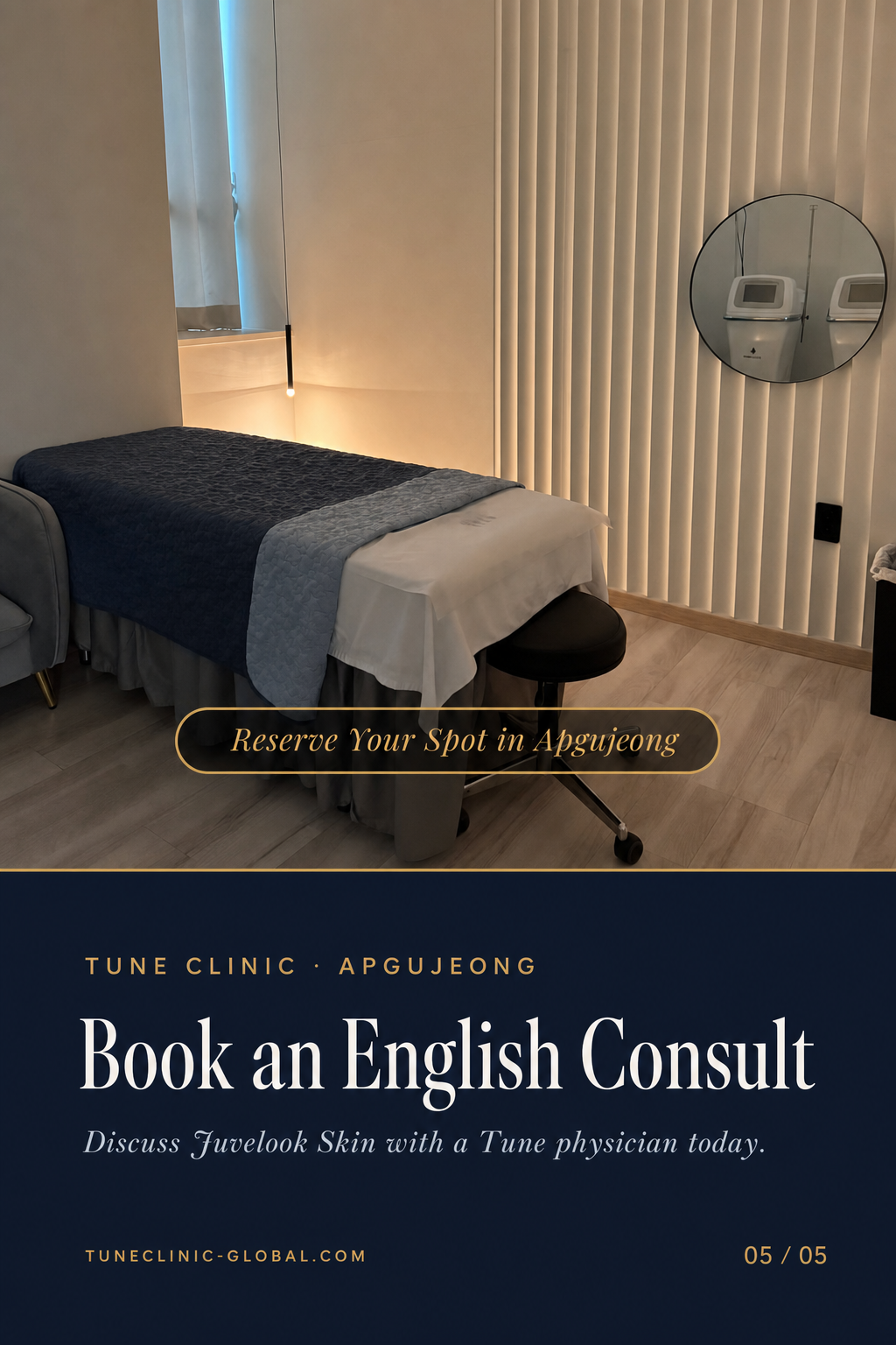 Book an English Consult — Discuss Juvelook Skin with a Tune physician today.