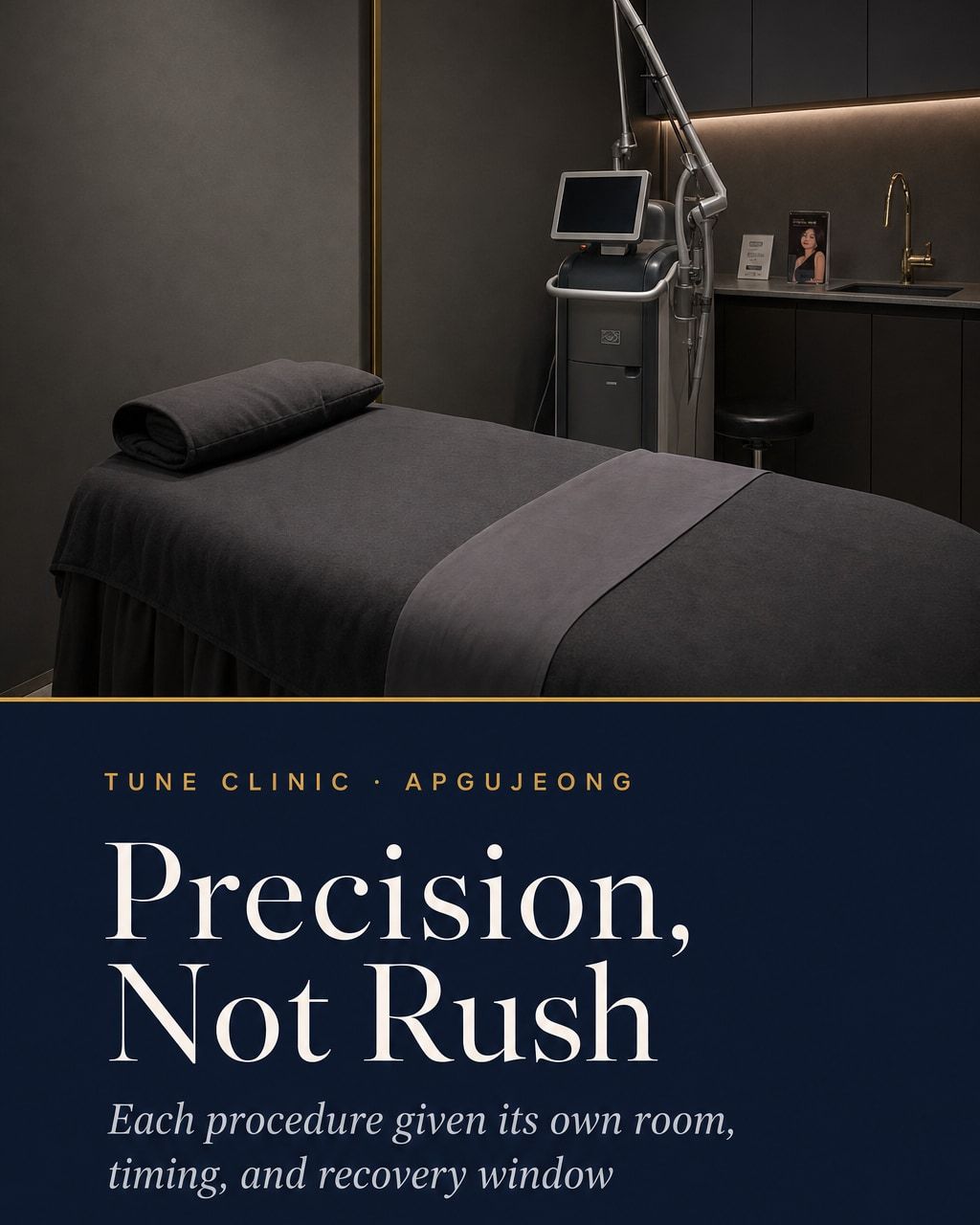 Precision, Not Rush — Each procedure given its own room, timing, and recovery window
