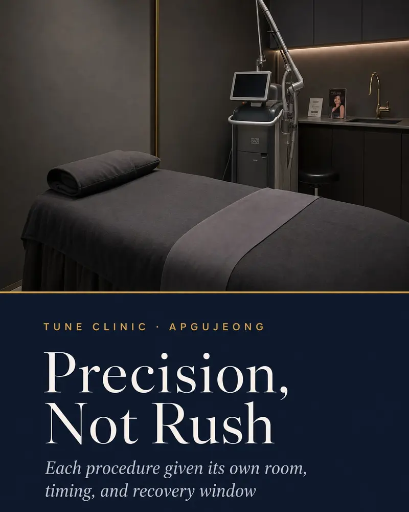 Precision, Not Rush — Each procedure given its own room, timing, and recovery window
