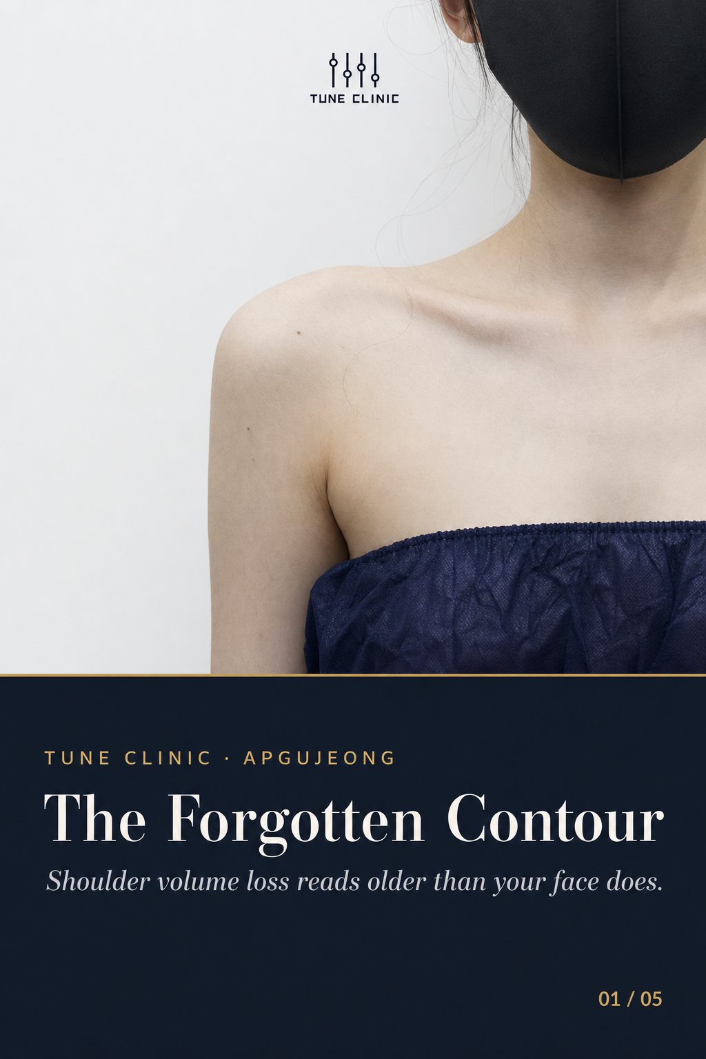 The Forgotten Contour — Shoulder volume loss reads older than your face does.