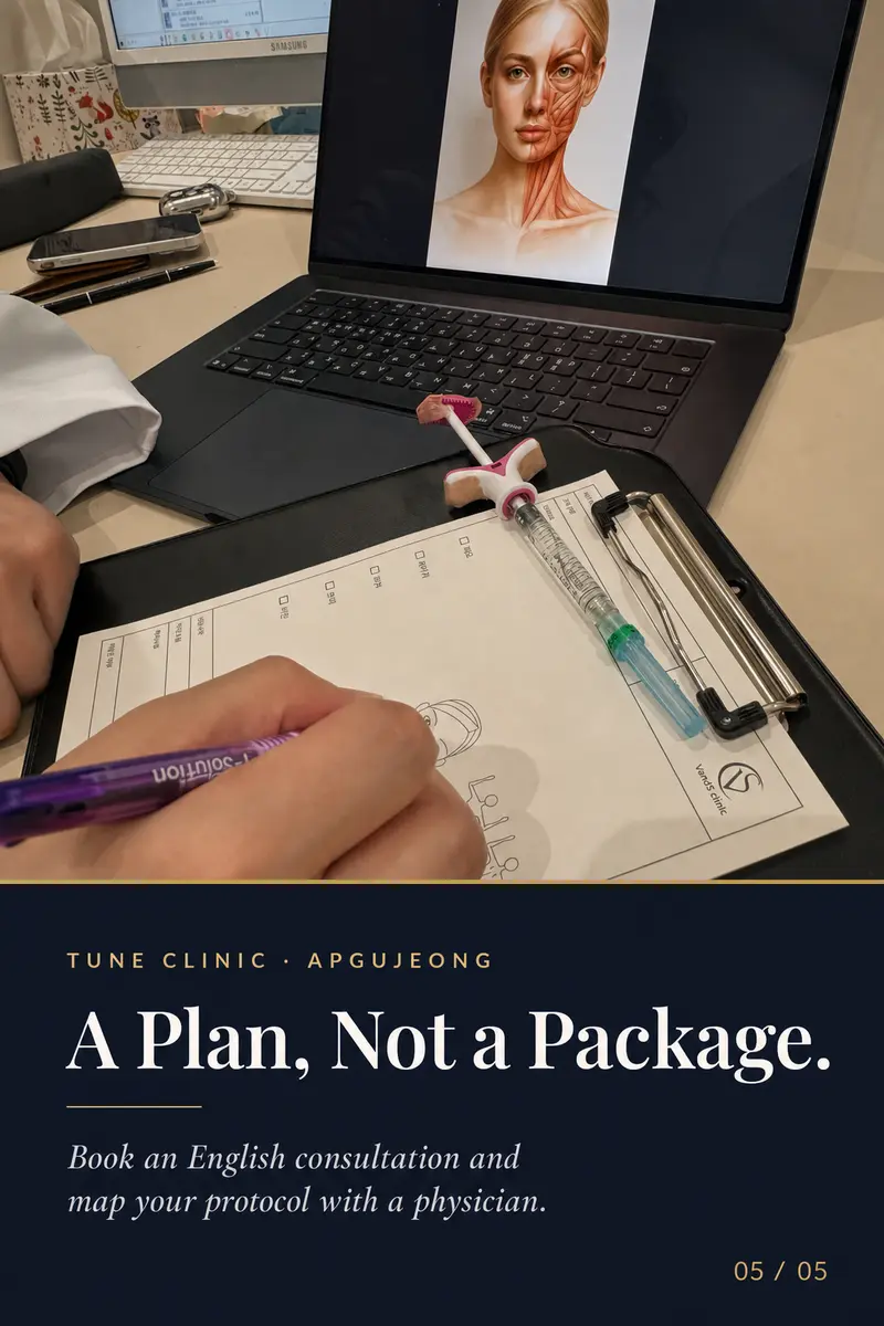 A Plan, Not a Package. — Book an English consultation and map your protocol with a physician.