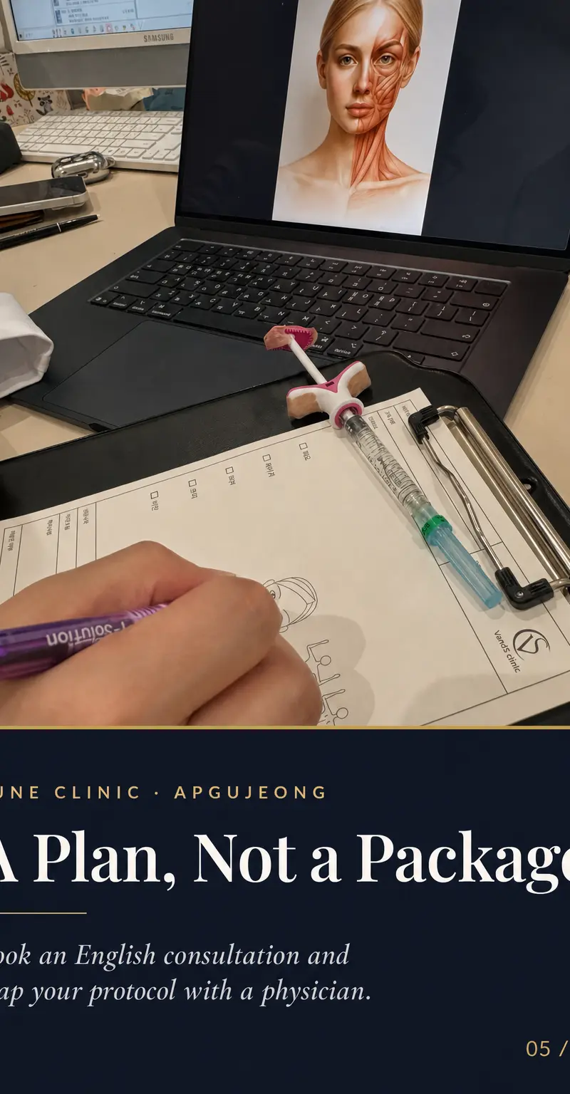 A Plan, Not a Package. — Book an English consultation and map your protocol with a physician.